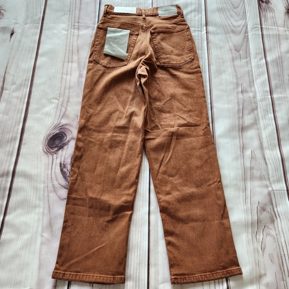 NWT Everlane "The Way-High" Rise Straight Jean Burnt Orange | Women's Size 24 - Picture 7 of 14